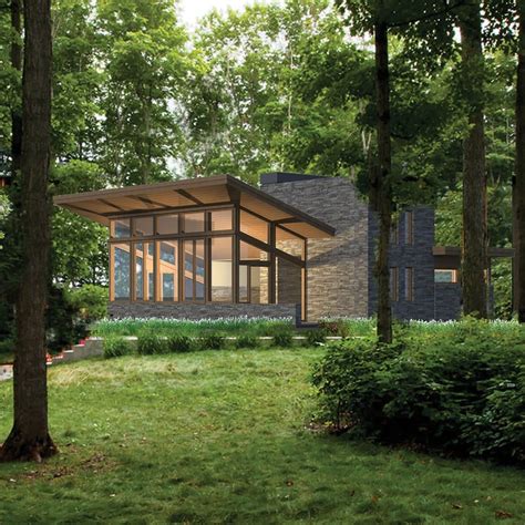 Frank Lloyd Wright Usonian Inspired House Plans Mirror Lake Artofit