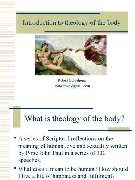Introduction To Theology Of The Body Celibacy Lust