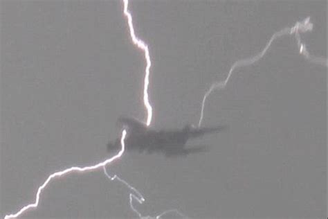 Watch Lightning Strike A Plane Video