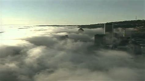 Fog Engulfs Portland, Oregon - YouTube