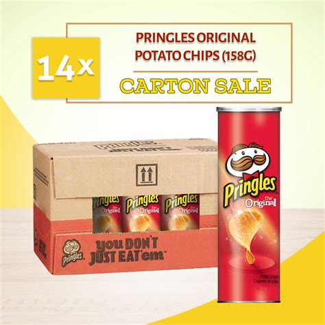 Bundle Of 14 Usa Pringles Potato Crisp Chips Original 149g Shopee