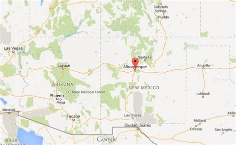 Where Is Albuquerque Map New Mexico
