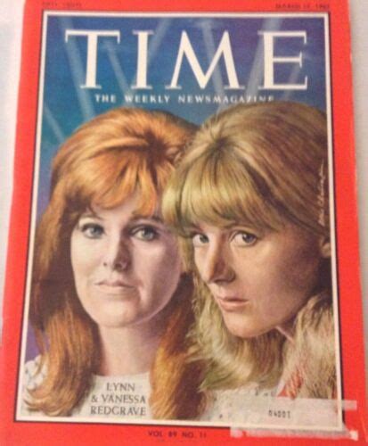 Time Magazine Lynn And Vanessa Redgrave March 17 1967 072717nonrh2 Ebay