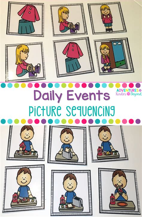 Sequencing Everyday Events Sequencing Pictures Picture Cards Event Card