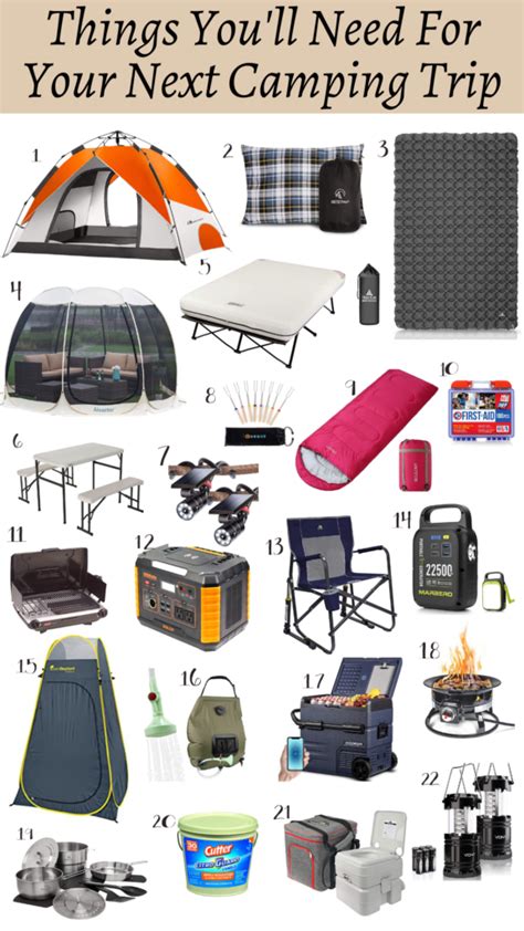 Things Youll Need For Your Next Camping Trip On Penny Road