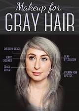 Makeup For Gray Hair Blue Eyes Images