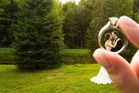 Bride Groom Through Engagement Ring Wedding Photos Wedding Shots