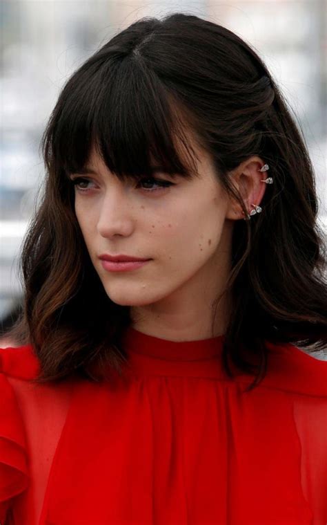 Stacy Martin Wearing A Serti Sur Vide Composed Earring In