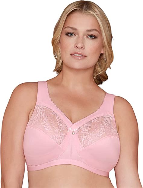 Bramour By Glamorise Womens Full Figure Plus Size Wirefree Magiclift