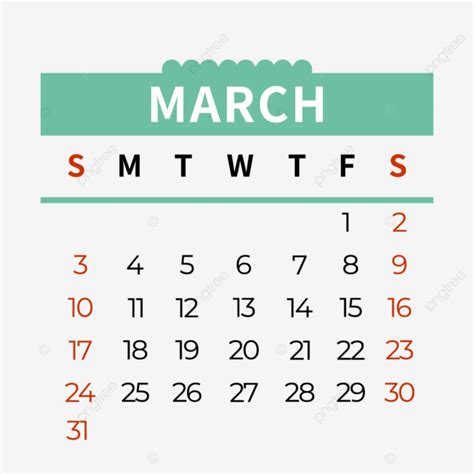 Marzo 2024 Calendario Verde Estilo Simple Vector Png 2024 Calendario