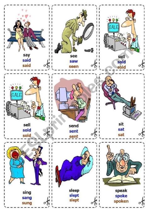 Irregular Verbs Cards Becker Cpa Flashcards Pdf Flashcard Flashcards