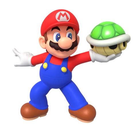 Mario Holding Shell Render By Nintega Dario On Deviantart Mario