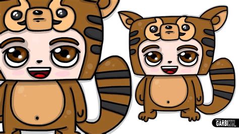 How To Draw A Raccoon Boy Chibi And Kawaii By Garbi Kw