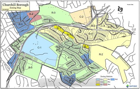 Borough Zoning Map Churchill Borough