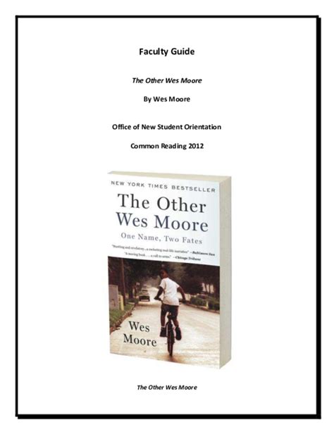 Chapter 6 The Other Wes Moore Cassidyhalli
