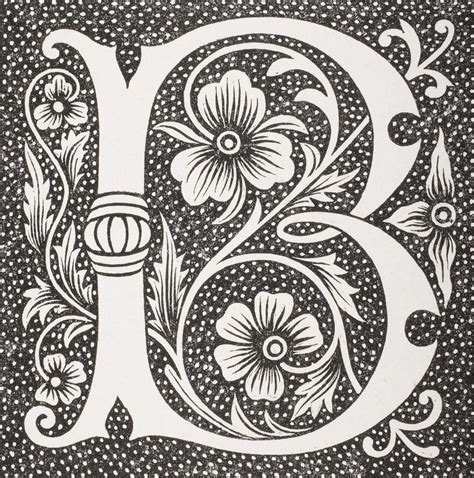You could use it as a drop capital, an. Decorative Capital Letter B Drawing by Vintage Design Pics