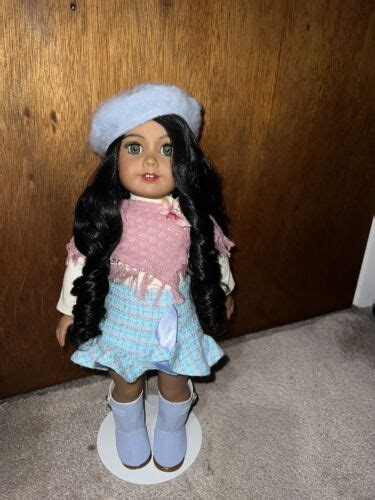 Custom American Girl Doll 18 Black Curly Hair Hazel Eyes Ooak Ebay