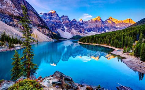 Free Download Landscape Of Lake And Mountains Hd Desktop Wallpaper Hd