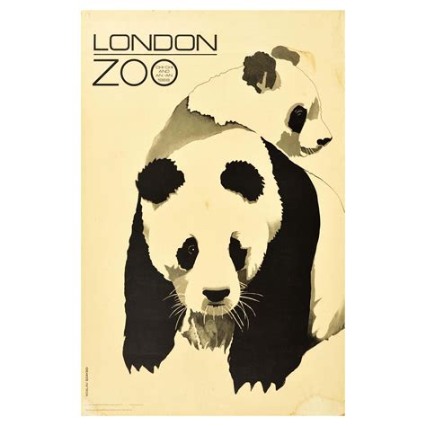 Original Vintage 1935 London Zoo Poster Von Stanislaus Brien Der