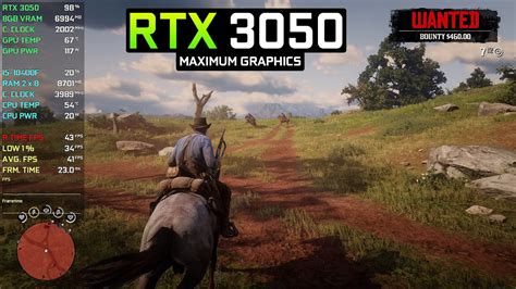 Red Dead Redemption 2 On Rtx 3050 1080p Fully Maxed Out Graphics
