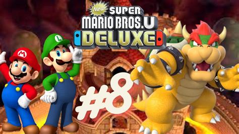 New Super Mario Bros U Deluxe Peachs Castle 2 Player Gameplay Youtube