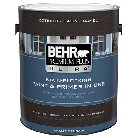 Behr Premium Plus Ultra 1 Gal Medium Base Satin Enamel Exterior Paint