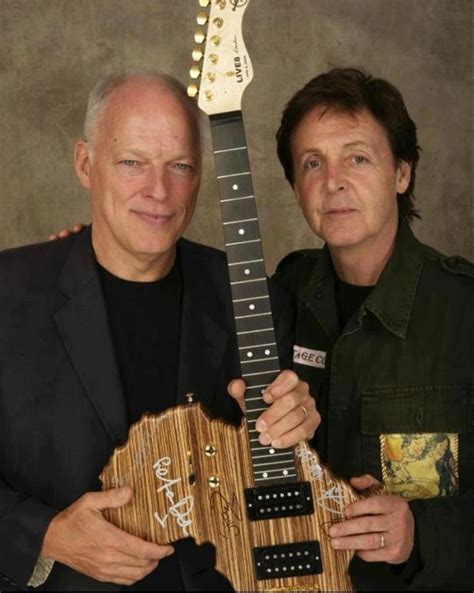 David Gilmour Pink Floyd And Paul Mccartney The Lads From Liverpool