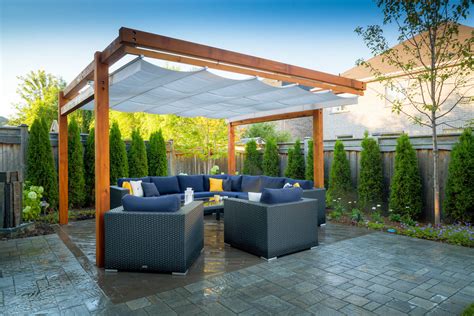 Jazz up your landscaping and outdoor space with a bit of canopy coverage. Retractable Canopy, Oakville - ShadeFX