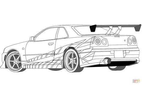 Nissan Skyline Coloring Pages At Getcolorings Com Free Printable My