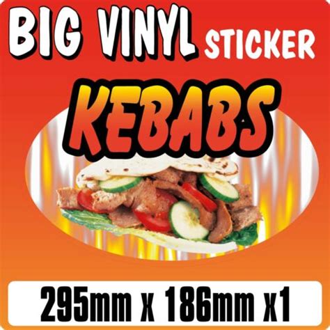 Kebabs Decal Oval Cut Printed Food Sticker Ebay