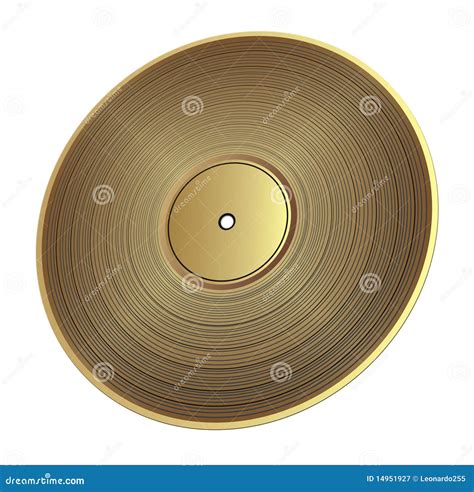 Gold Vinyl Record Royalty Free Stock Photography Image 14951927