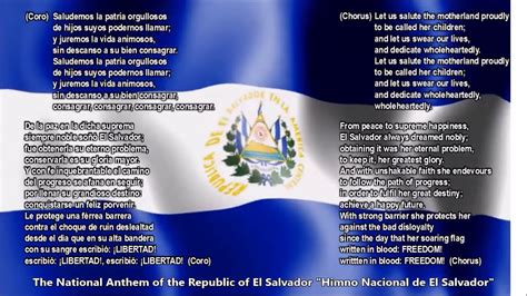 El Salvador National Anthem With Music Vocal And Lyrics Spanish With