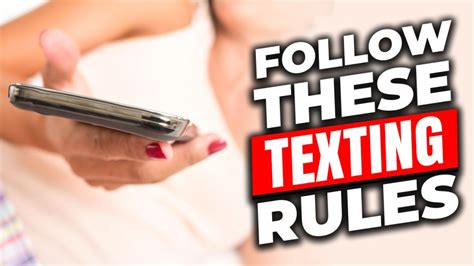 10 Rules Of Texting A Girl