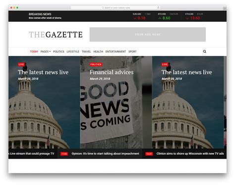 37 Free News Website Templates That Follows Leading News Site Design