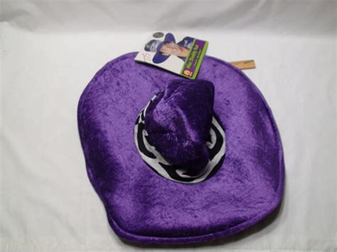 Mac Daddy Pimp Chapeau Hat By Rubies New With Tag Purple Velvet Ebay