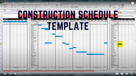 How To Plan Your Project Timeline With A Construction Schedule Template