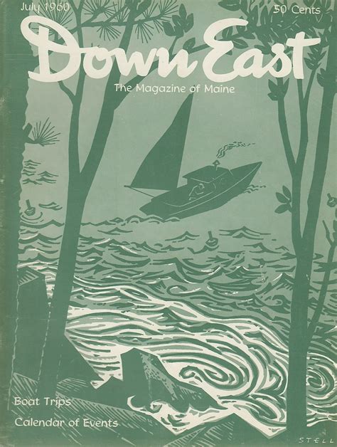 Down East Maine Magazine 1960 July Freeport Cannonlincolnville Beach