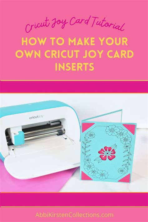 Cricut Joy Card Tutorial How To Make Your Own Cricut Joy Card Inserts