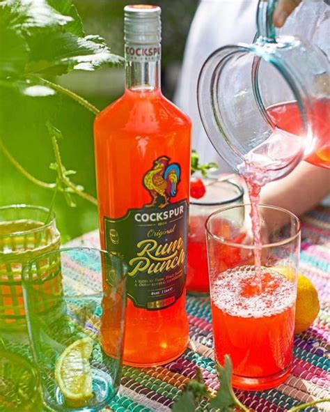 cockspur rum punch ready to drink straight from the tropical island of barbados intouch rugby