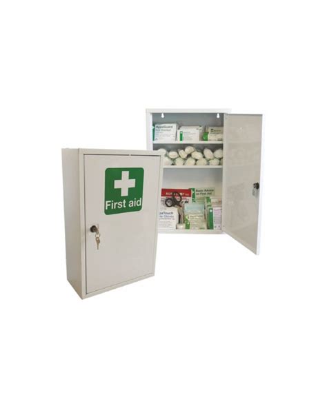 Single Door Metal First Aid Cabinet La Safety Supplies
