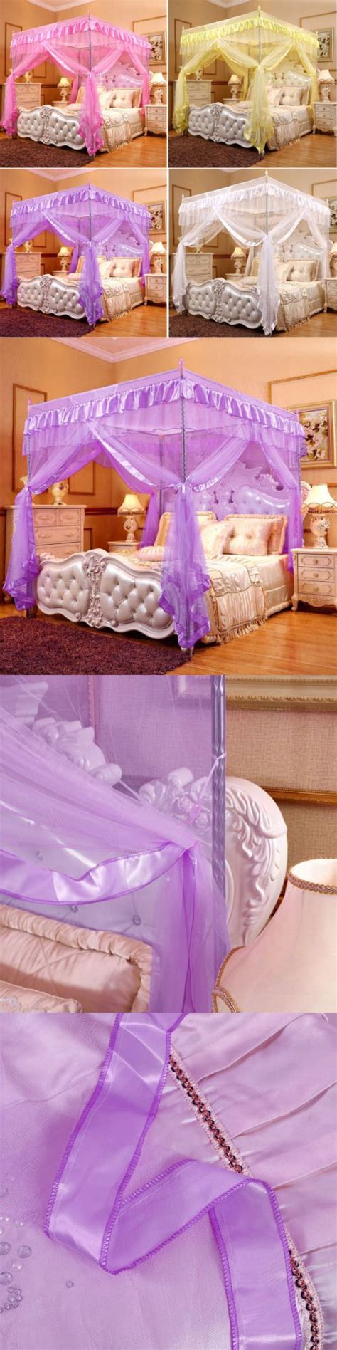 Thought this will ease my life. Details about Princess Bedding Canopy Mosquito Netting Or ...