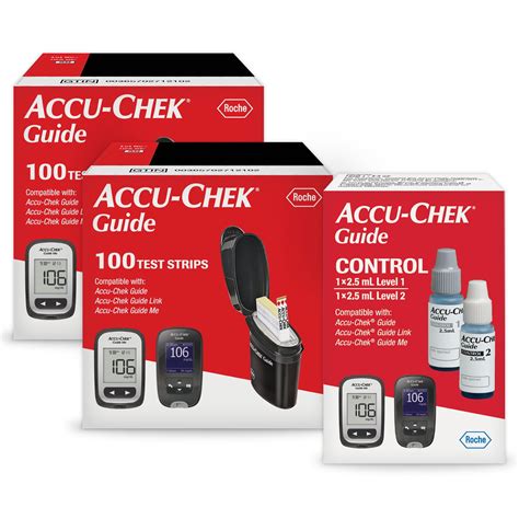 Accu Chek Guide Test Strips Diabetes Supply Kit For Diabetic Blood