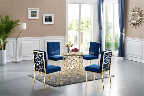 Amazon's choice for accent chairs for dining table. Opal Gold Dining Table 737 w/Glass Top & Optional Chairs