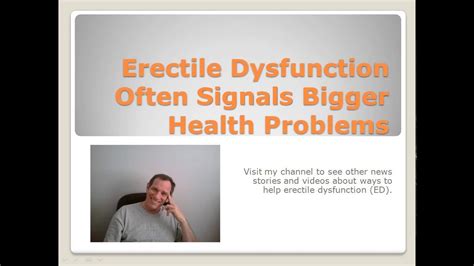 Erectile Dysfunction And Diabetes High Blood Pressure And Heart Disease YouTube
