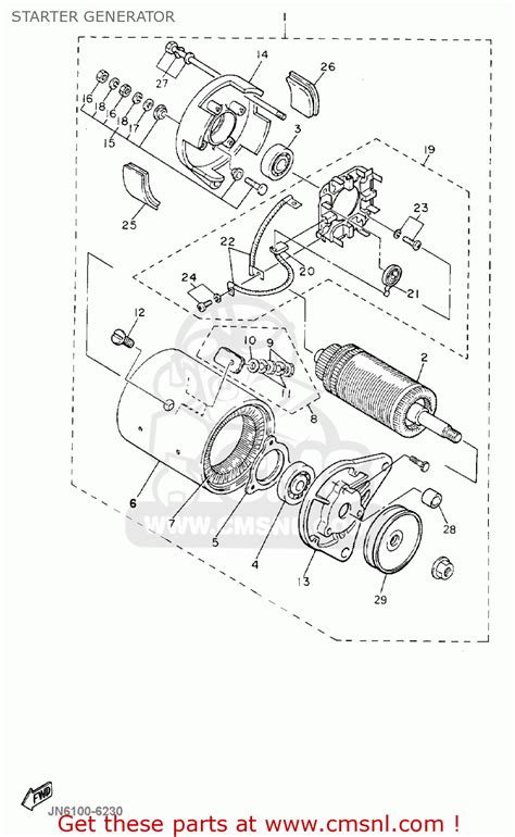 30 club car fuel pump diagram. Yamaha G16-ap/ar 1996/1997 Starter Generator - schematic partsfiche