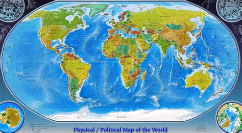 World Physical Maps Guide Of The World