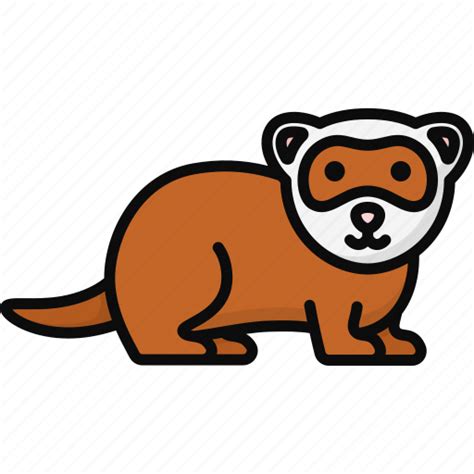 Ferret Mink Weasel Pet Animal Mustelidae Icon Download On Iconfinder