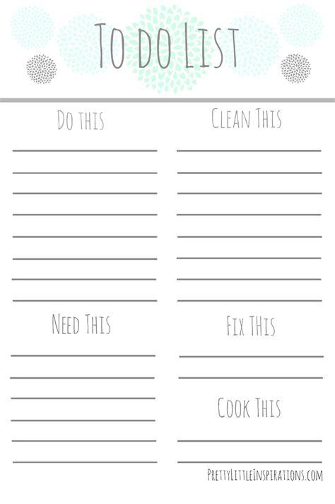 10 The Origin Printable Design To Do List