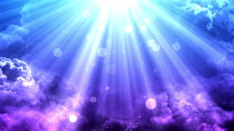 Glorious Blue Heaven Rays Motion Background - Storyblocks