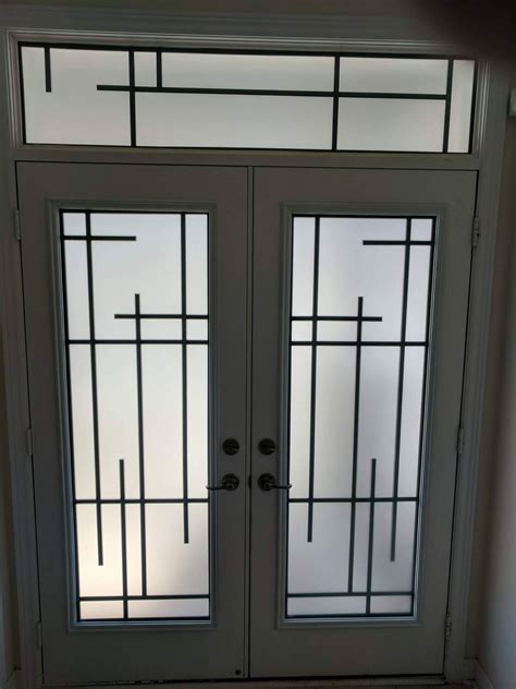 Millenia Wrought Iron Door Insert Randal S Wrought Iron And Stained Glass